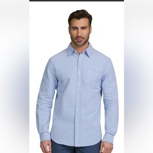 NWT XXL Chaps Denim Long Sleeve  lightweight Shirt in a Seacoast Wash.